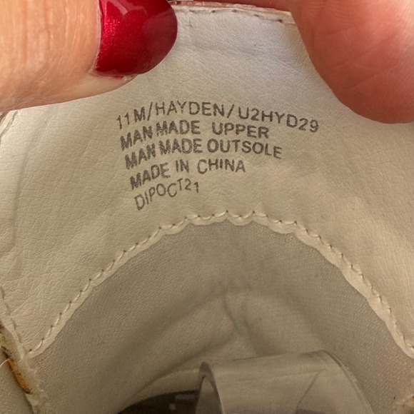 UNIONBAY Hayden White Rose Combat Boots Womens 11 Floral Chukka Streetwear - Picture 8 of 9